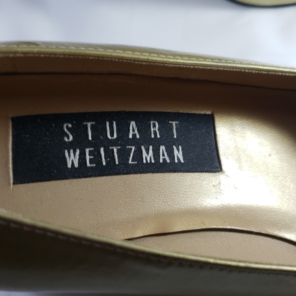 Stuart Weitzman Gold High Heel Size 8 N - Picture 6 of 8